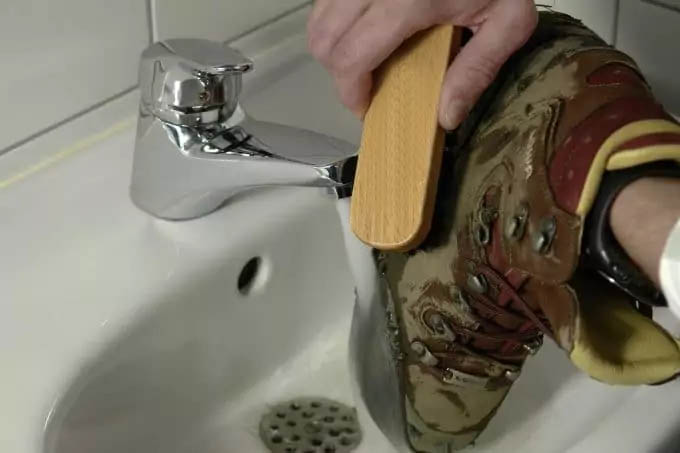 Clean your hiking boots